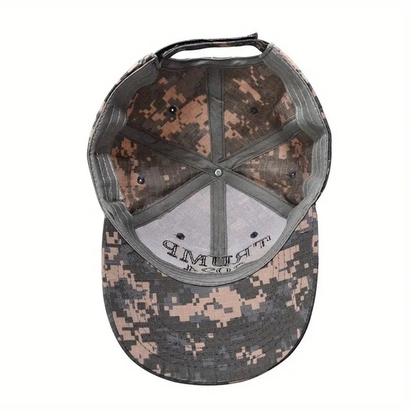 “Trump 2024 Save America Again” Embroidered American Flag Unisex Camo Hat! - Picture 6 of 14